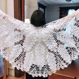 "White Winged Dove" Shawl/Cape